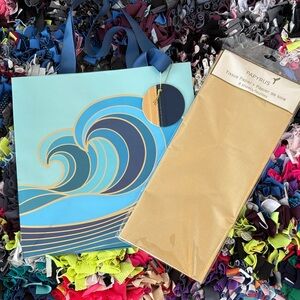 🆕Papyrus Wave Gift Bag And Tissue Package